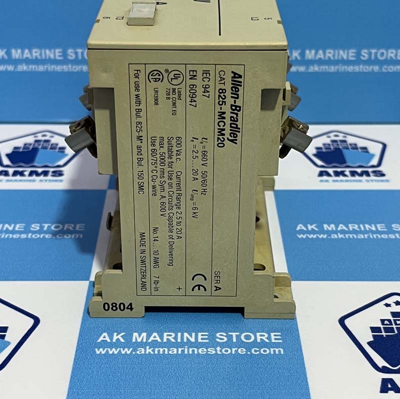 ALLEN BRADLEY CAT 825-MCM20 SER-A CONVERTER-2 ALLEN BRADLEY CAT 825-MCM20 SER-A CONVERTER
