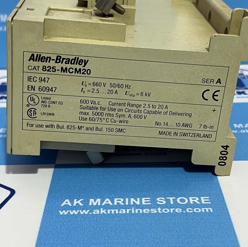 ALLEN BRADLEY CAT 825-MCM20 SER-A CONVERTER-3 ALLEN BRADLEY CAT 825-MCM20 SER-A CONVERTER