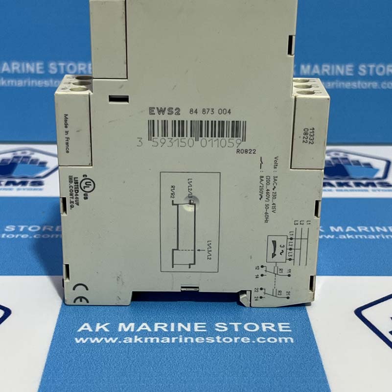CROUZET EWS2 84873004 3PHASES SEQUENCE RELAY