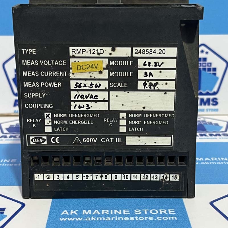 DEIF RMP-121D REVERSE POWER RELAY