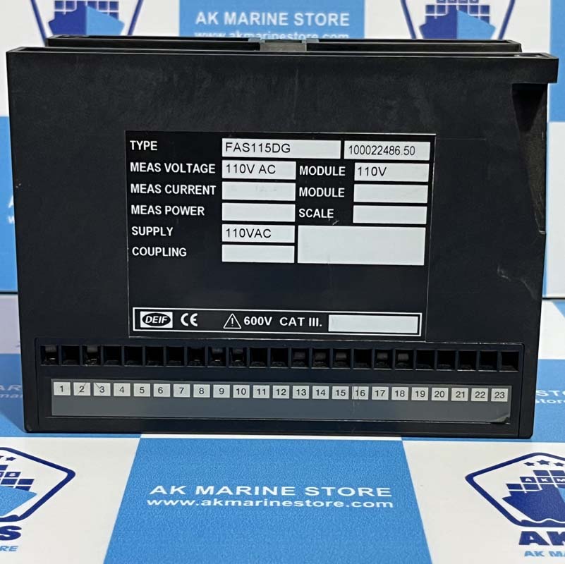 DEIF UNI-LINE FAS-115DG SYNCHRONIZER MODULE