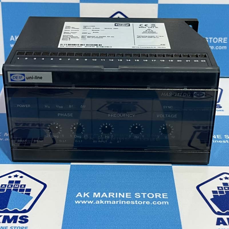 DEIF UNI-LINE HAS-111DG PARALLELING CONTROL RELAY DEIF UNI-LINE HAS-111DG PARALLELING CONTROL RELAY