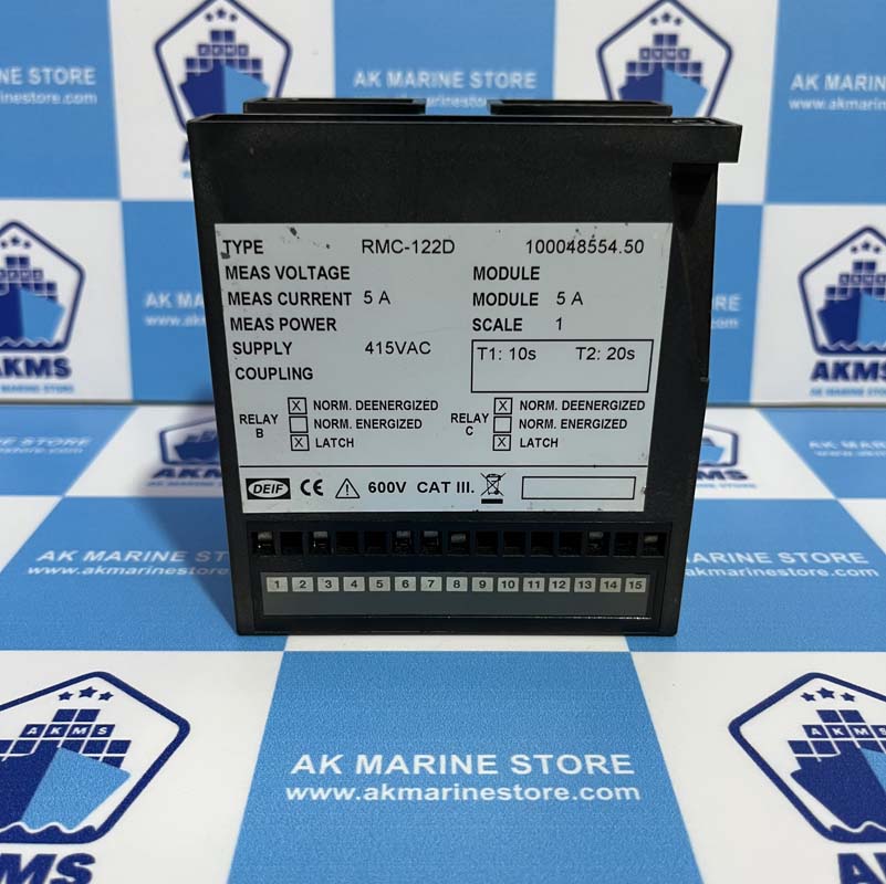 DEIF UNI-LINE RMC-122D SHORT CIRCUIT OVERCURRENT RELAY
