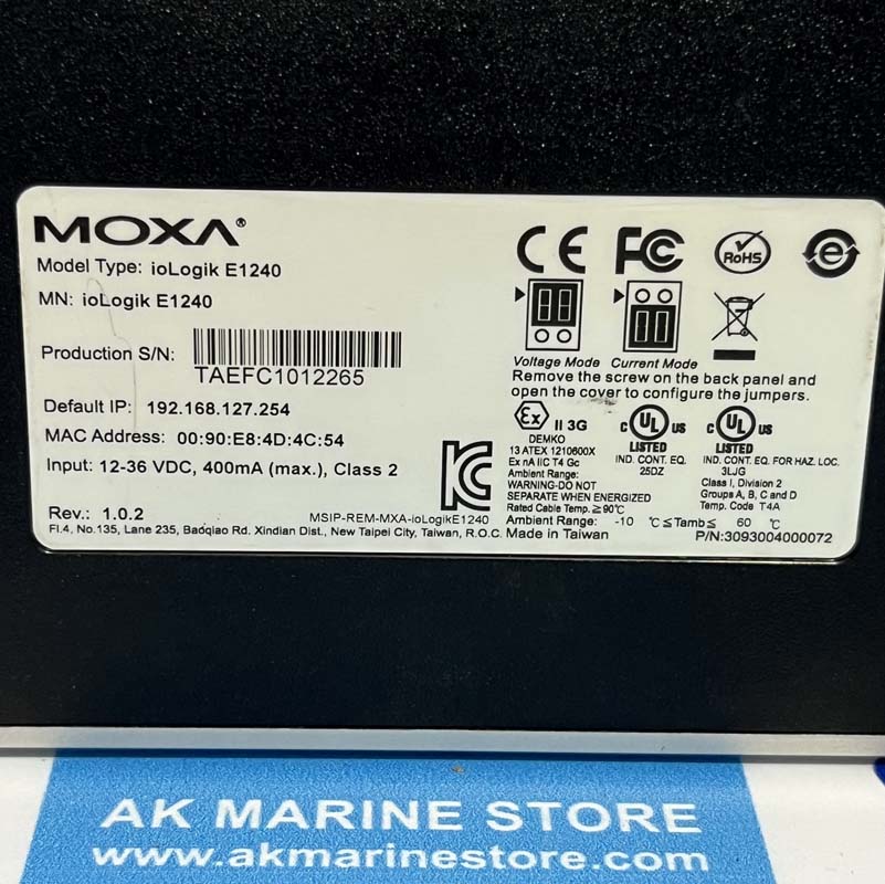 MOXA IOLOGIK E1240 UNIVERSAL CONTROLLER