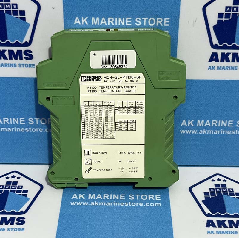 PHOENIX CONTACT MCR-SL-PT100-SP TEMPERATURE RELAY MODULE