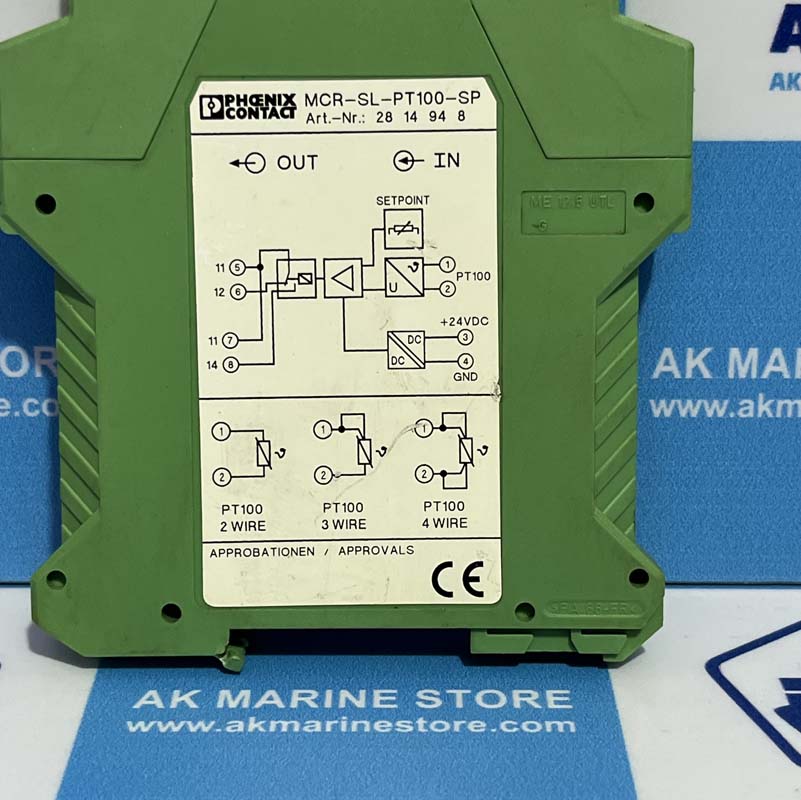 PHOENIX CONTACT MCR-SL-PT100-SP TEMPERATURE RELAY MODULE
