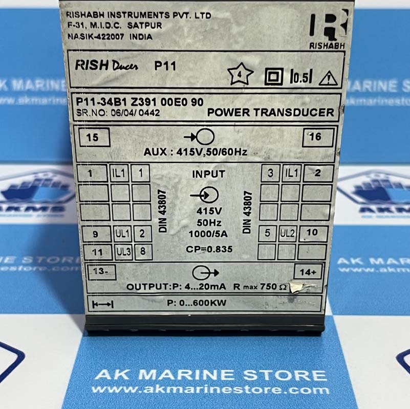 RISHABH P11-34B1 Z391 00E0 90 POWER TRANSDUCER