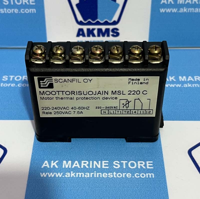 SCANFIL OYJ MSL 220 C MOTOR THERMAL PROTECTION DEVICE