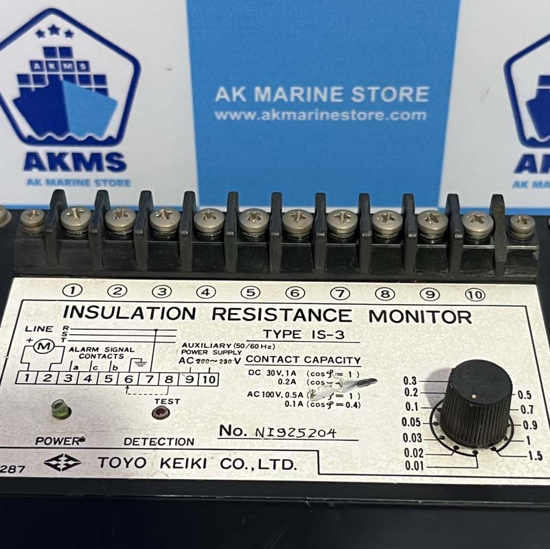 TOYO KEIKI IS-3 INSULATION RESISTANCE MONITOR