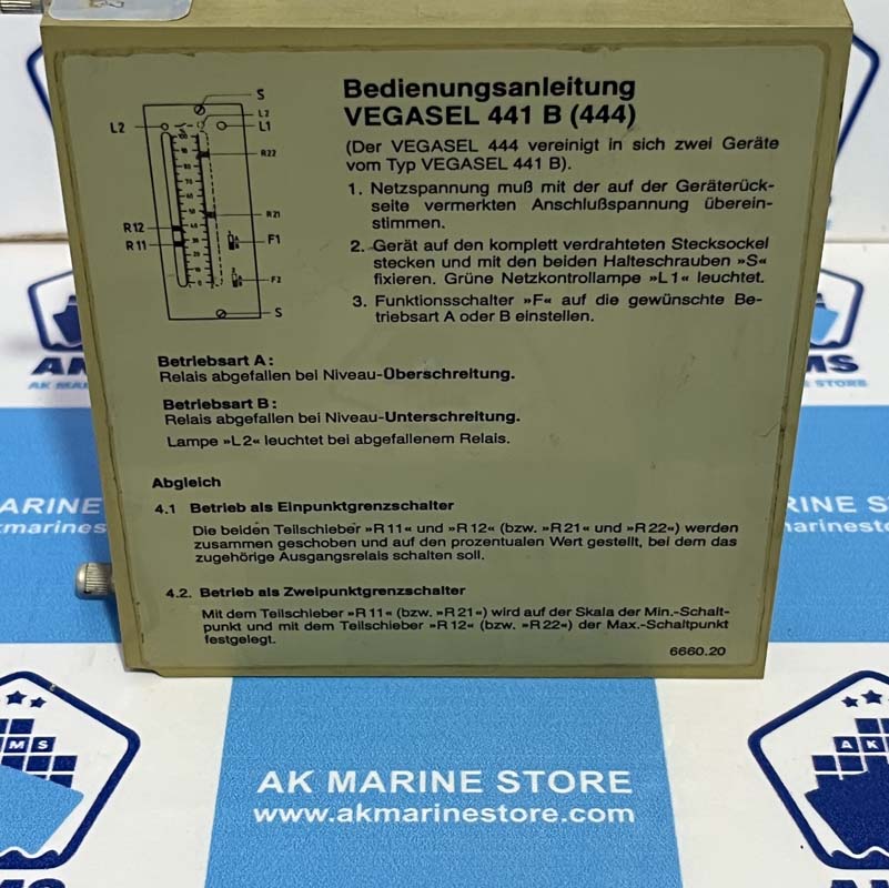 VEGASEL 441 B 444 SAFETY TEMPERATURE LIMITER