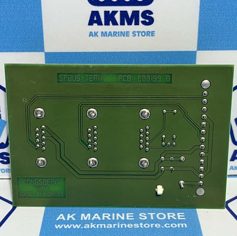 KONGSBERG SPBUS-TERM 600199 B REV-A1 PCB CARD-1 KONGSBERG SPBUS-TERM 600199 B REV-A1 PCB CARD