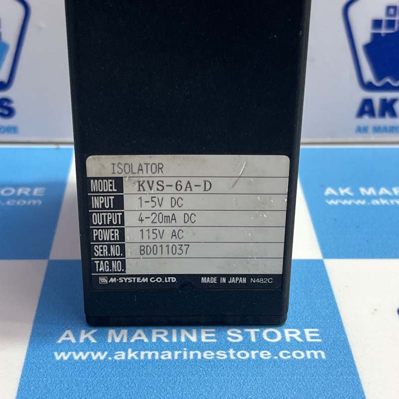 M-SYSTEM CO LTD KVS-6A-D ISOLATOR