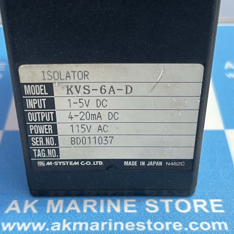 M-SYSTEM CO LTD KVS-6A-D ISOLATOR