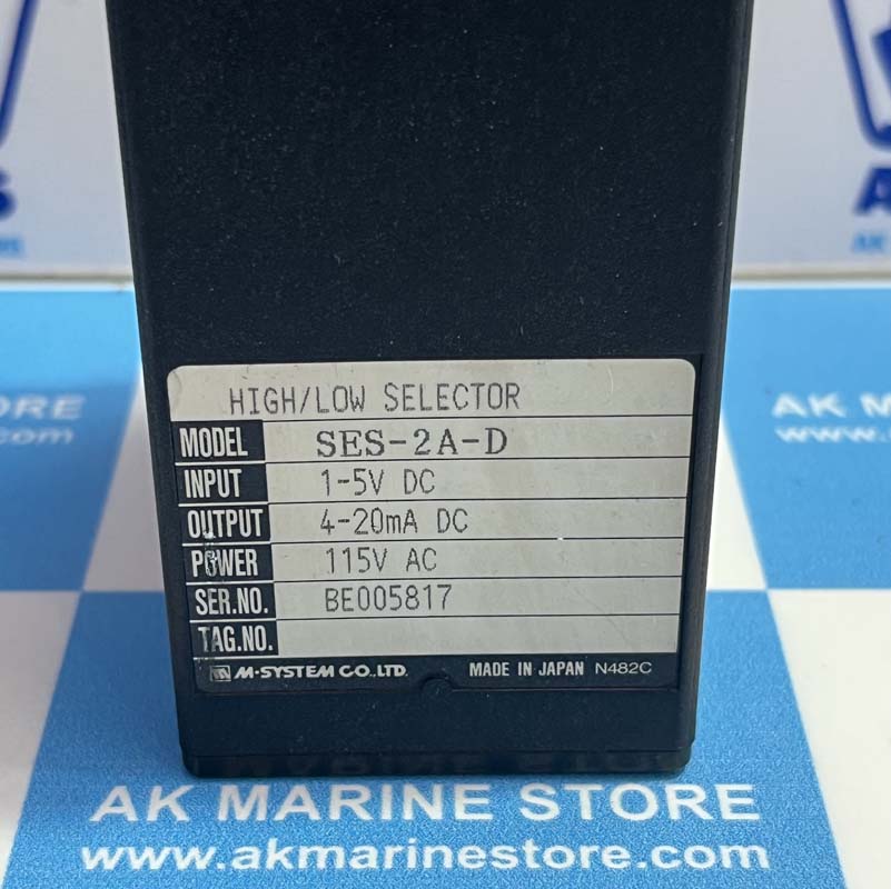 M-SYSTEM CO LTD SES-2A-D HIGH-LOW SELECTOR