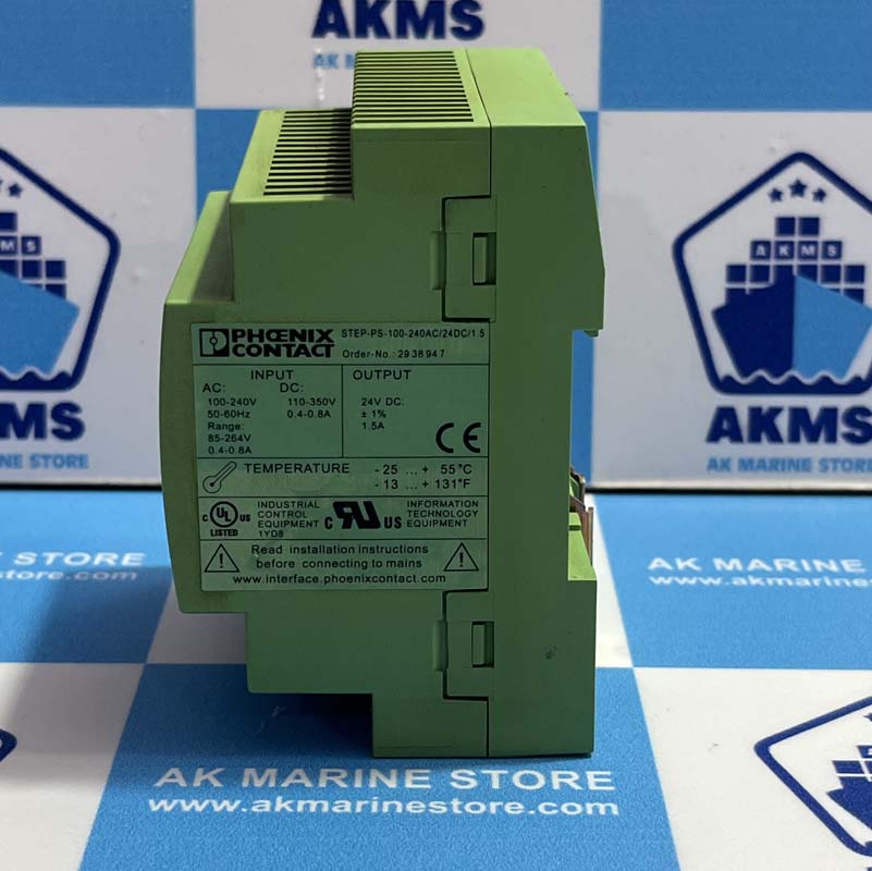 PHOENIX CONTACT STEP-PS-100-240AC-24DC-1.5 POWER SUPPLY-1 PHOENIX CONTACT STEP-PS-100-240AC-24DC-1.5 POWER SUPPLY