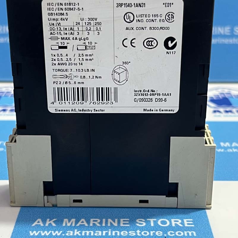 SIEMENS SIRIUS 3RP1540-1AN31 TIMING RELAY