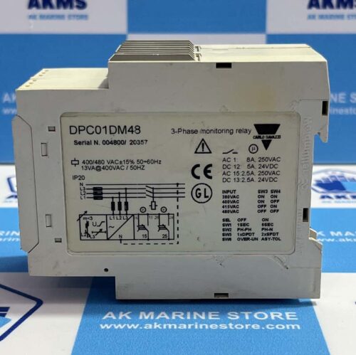 CARLO GAVAZZI DPC01DM48 3-PHASE MONITORING RELAY