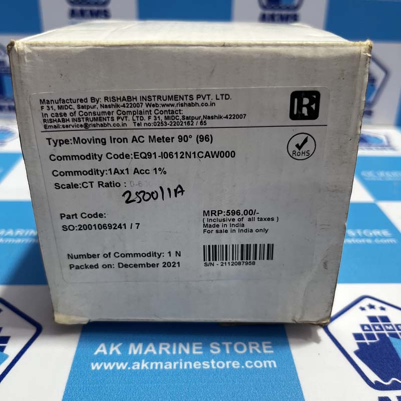 RISHABH INSTRUMENTS EQ 91 0-2600 METER