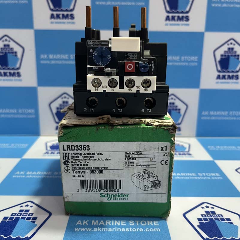 SCHNEIDER ELECTRIC LRD3363 THERMAL OVERLOAD RELAY
