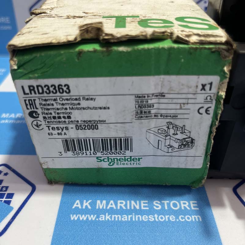 SCHNEIDER ELECTRIC LRD3363 THERMAL OVERLOAD RELAY