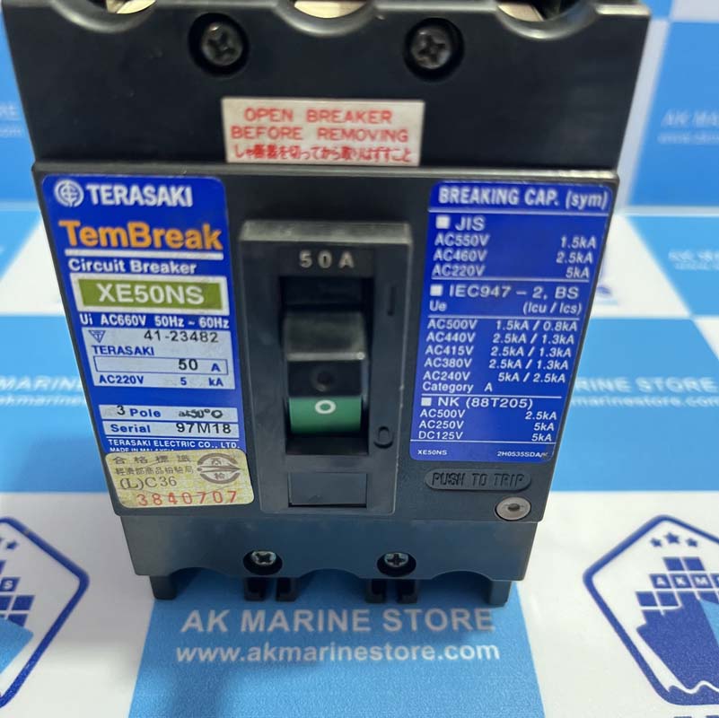 TERASAKI XE50NS 50 AMP CIRCUIT BREAKER