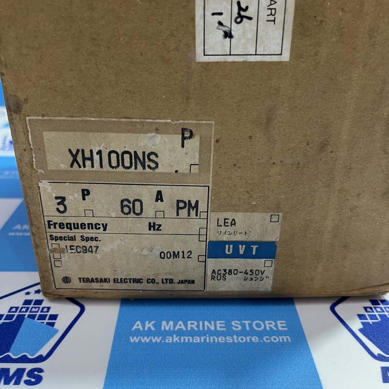 TERASAKI XH100NS 60 AMP CIRCUIT BREAKER-6 TERASAKI XH100NS 60 AMP CIRCUIT BREAKER