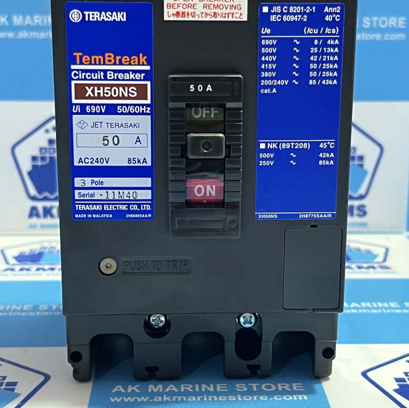TERASAKI XH50NS 50 AMP CIRCUIT BREAKER