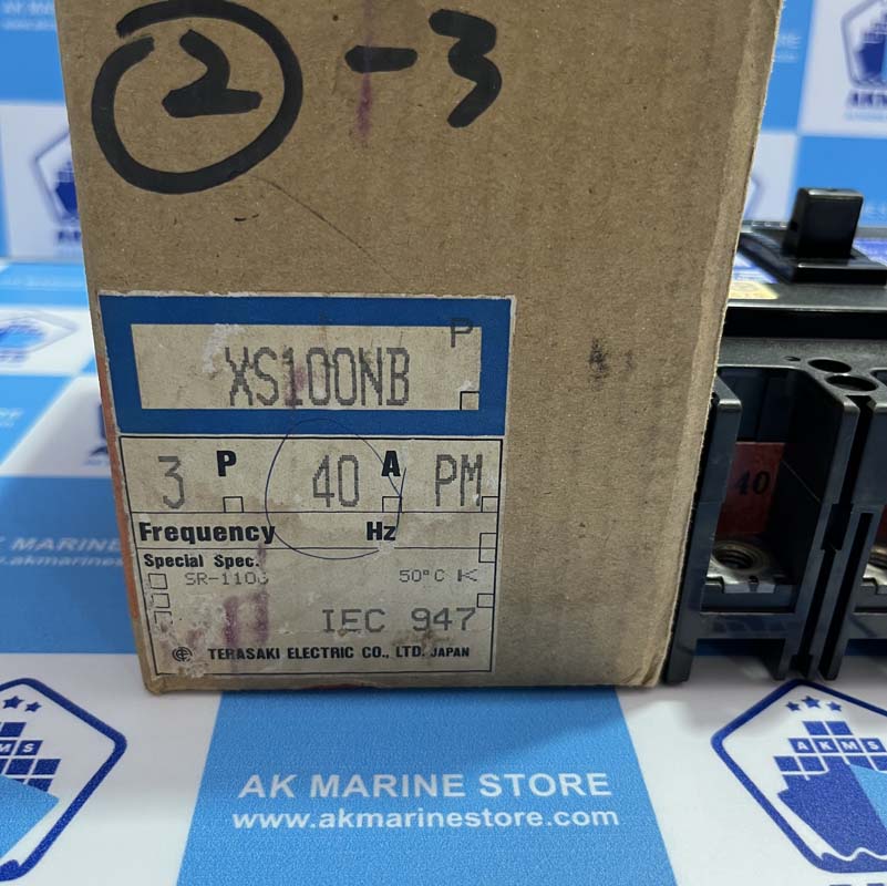 TERASAKI XS100NB 40 AMP CIRCUIT BREAKER