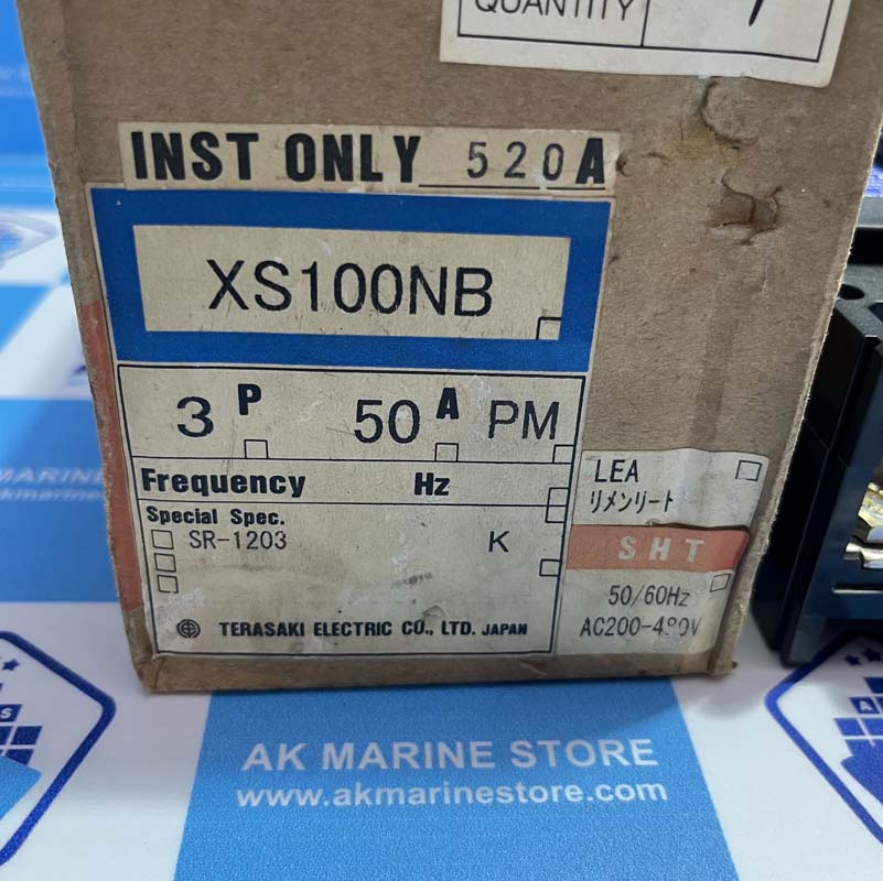 TERASAKI XS100NB 50 AMP CIRCUIT BREAKER