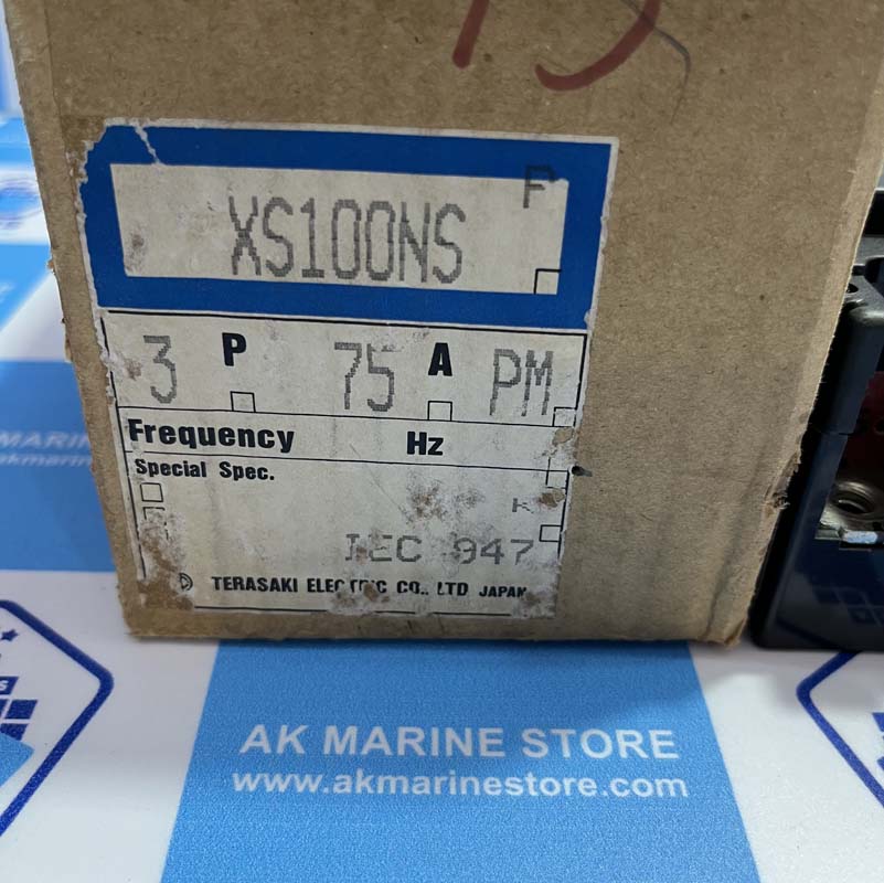 TERASAKI XS100NS 75 AMP CIRCUIT BREAKER-4 TERASAKI XS100NS 75 AMP CIRCUIT BREAKER