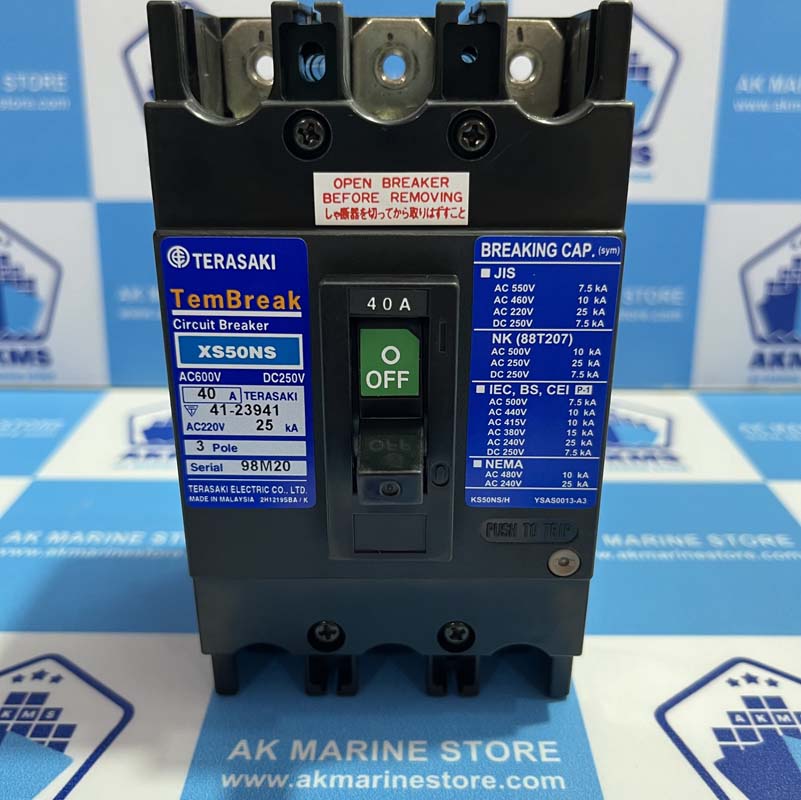TERASAKI XS50NS 40 AMP CIRCUIT BREAKER
