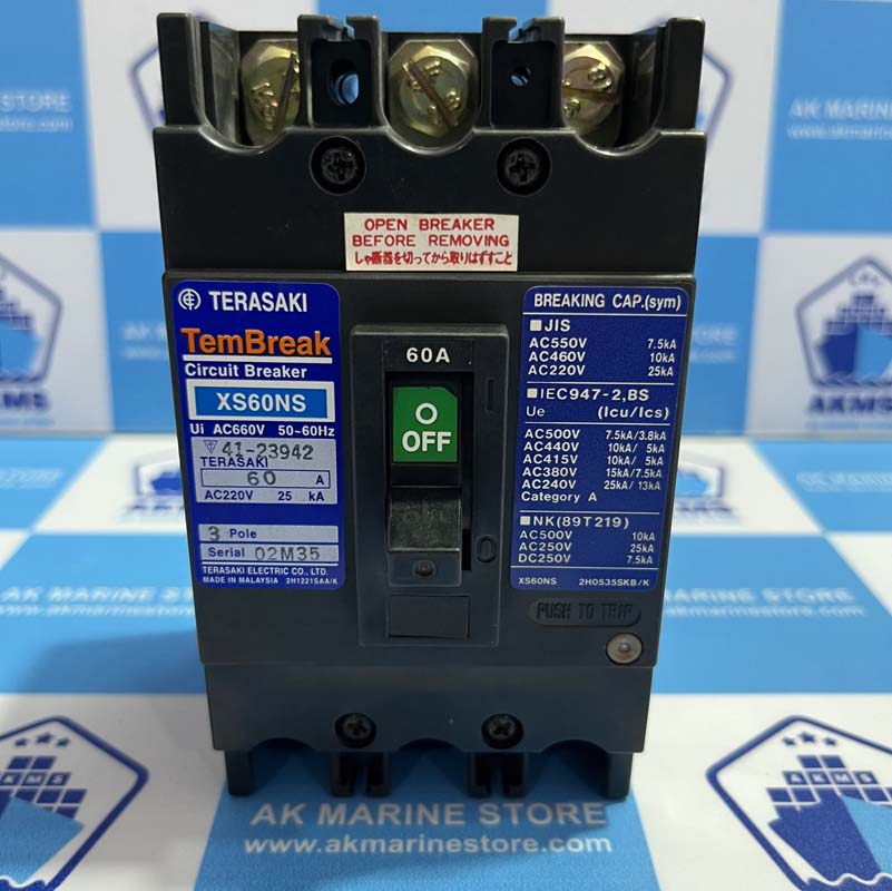 TERASAKI XS60NS 60 AMP CIRCUIT BREAKER