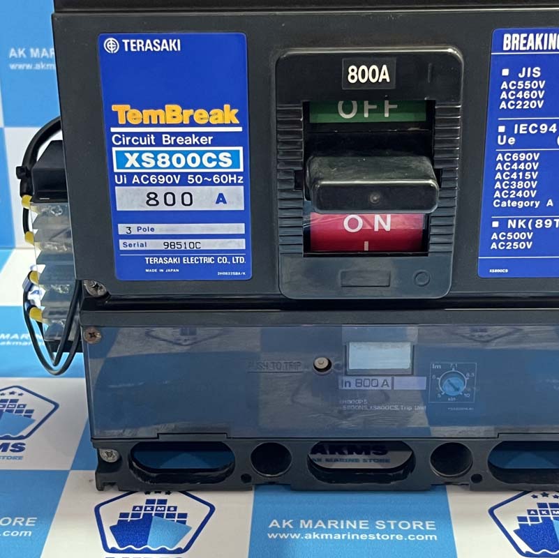 TERASAKI XS800CS 800 AMP CIRCUIT BREAKER