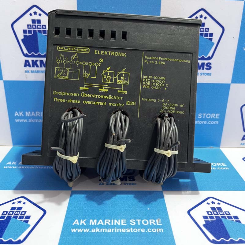 KUHNKE ELEKTRONIK THREE PHASE OVERCURRENT MONITOR