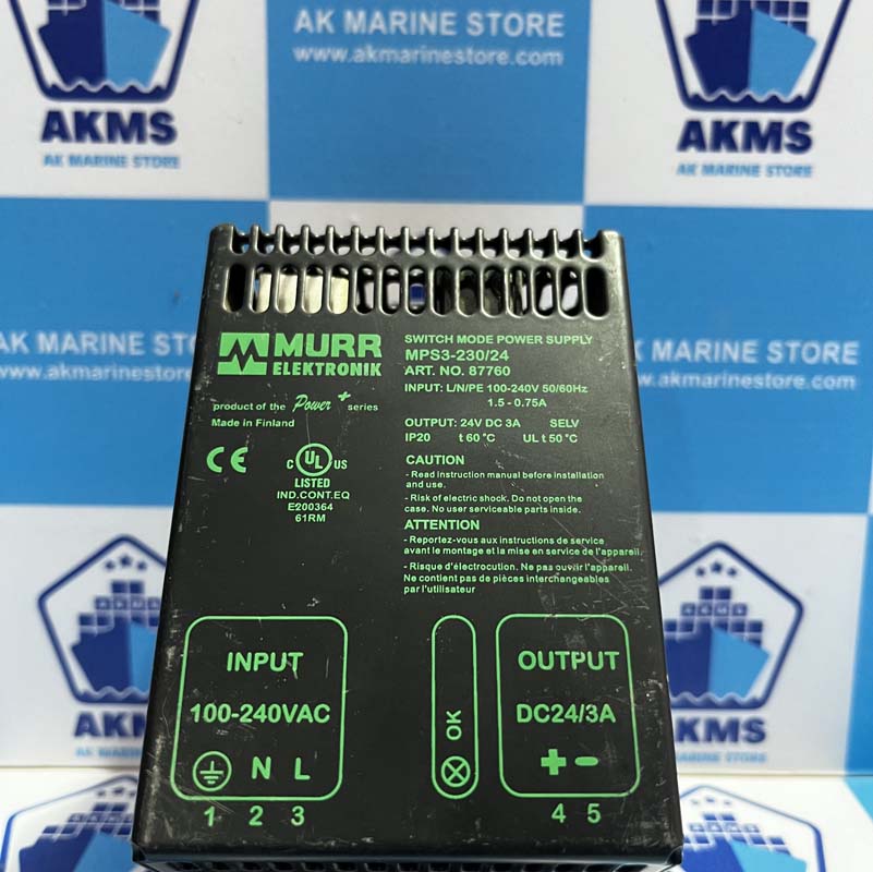 MURR ELEKTRONIK MPS3-230-24 SWITCH MODE POWER SUPPLY