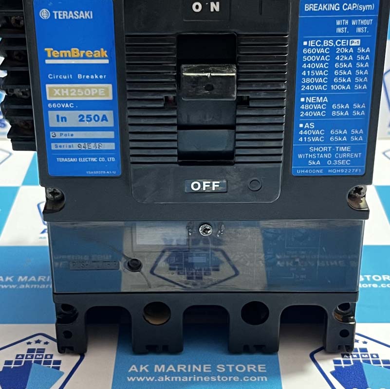 TERASAKI XH250PE 250 AMP CIRCUIT BREAKER