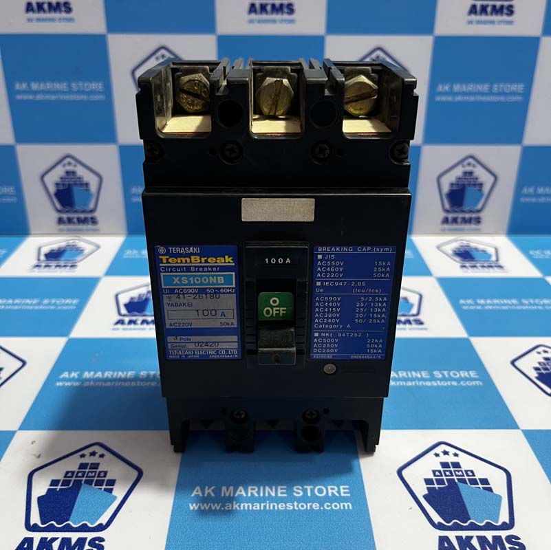 TERASAKI XS100NB 100 AMP CIRCUIT BREAKER