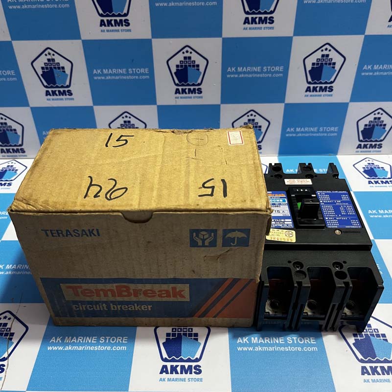 TERASAKI XS100NB 15 AMP CIRCUIT BREAKER-3 TERASAKI XS100NB 15 AMP CIRCUIT BREAKER