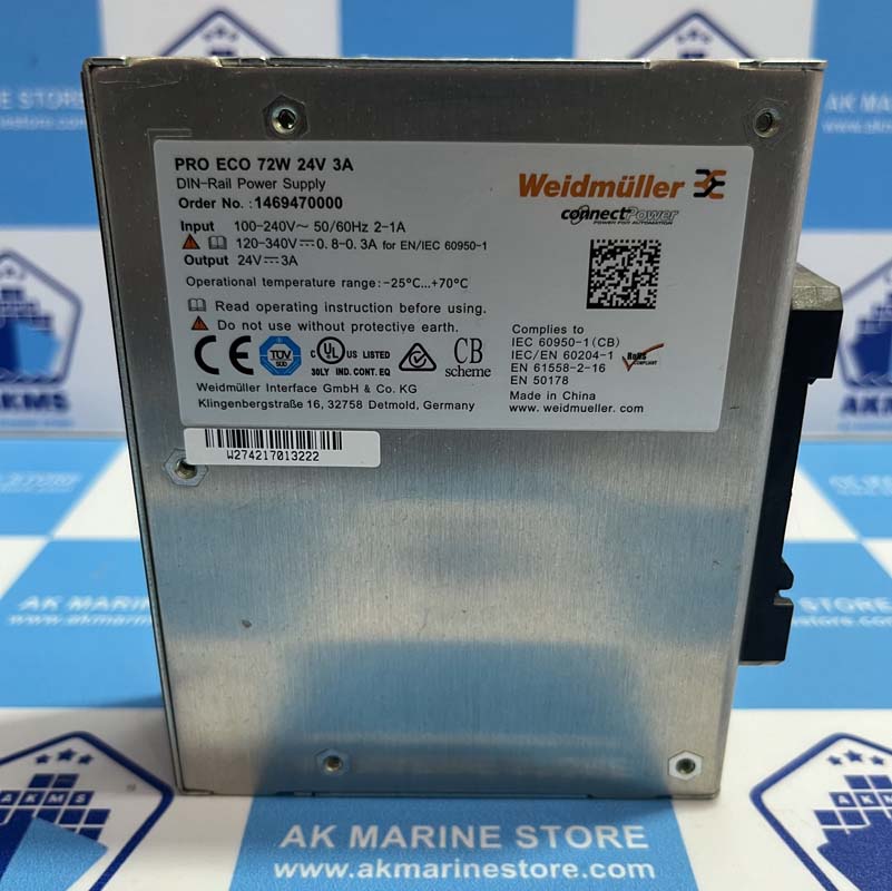 WEIDMULLER PRO ECO 72W DIN-RAIL POWER SUPPLY