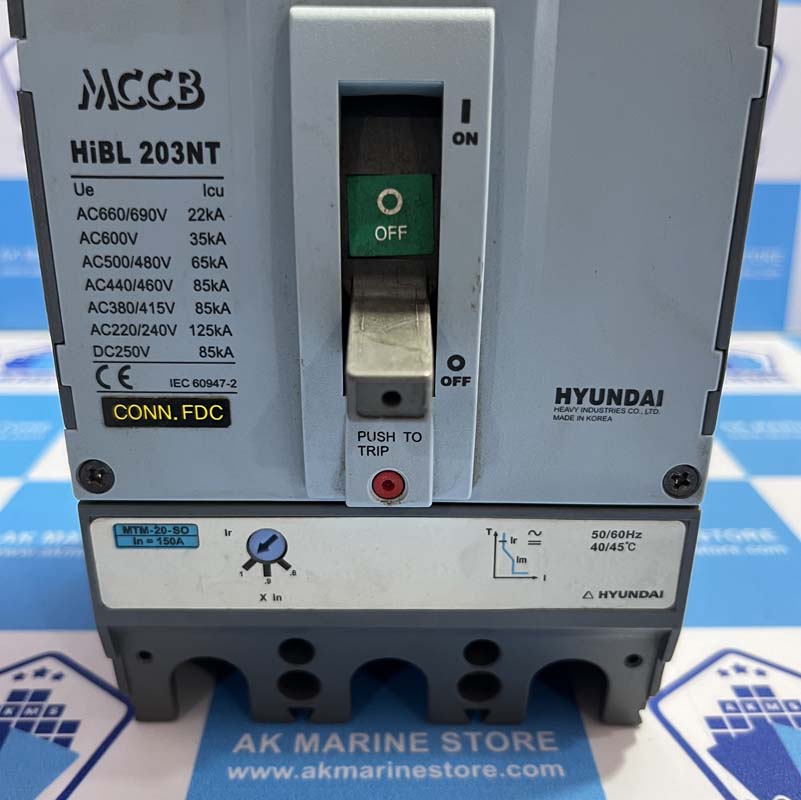 HYUNDAI HIBL 203NT 150A CIRCUIT BREAKER