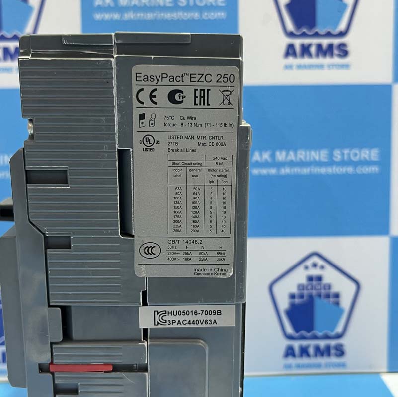 SCHNEIDER ELECTRIC EZCV250N 63A CIRCUIT BREAKER