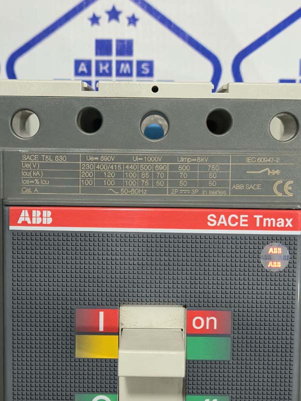 ABB TMAX T5L630 CIRCUIT BREAKER 630A-4 ABB TMAX T5L630 CIRCUIT BREAKER 630A